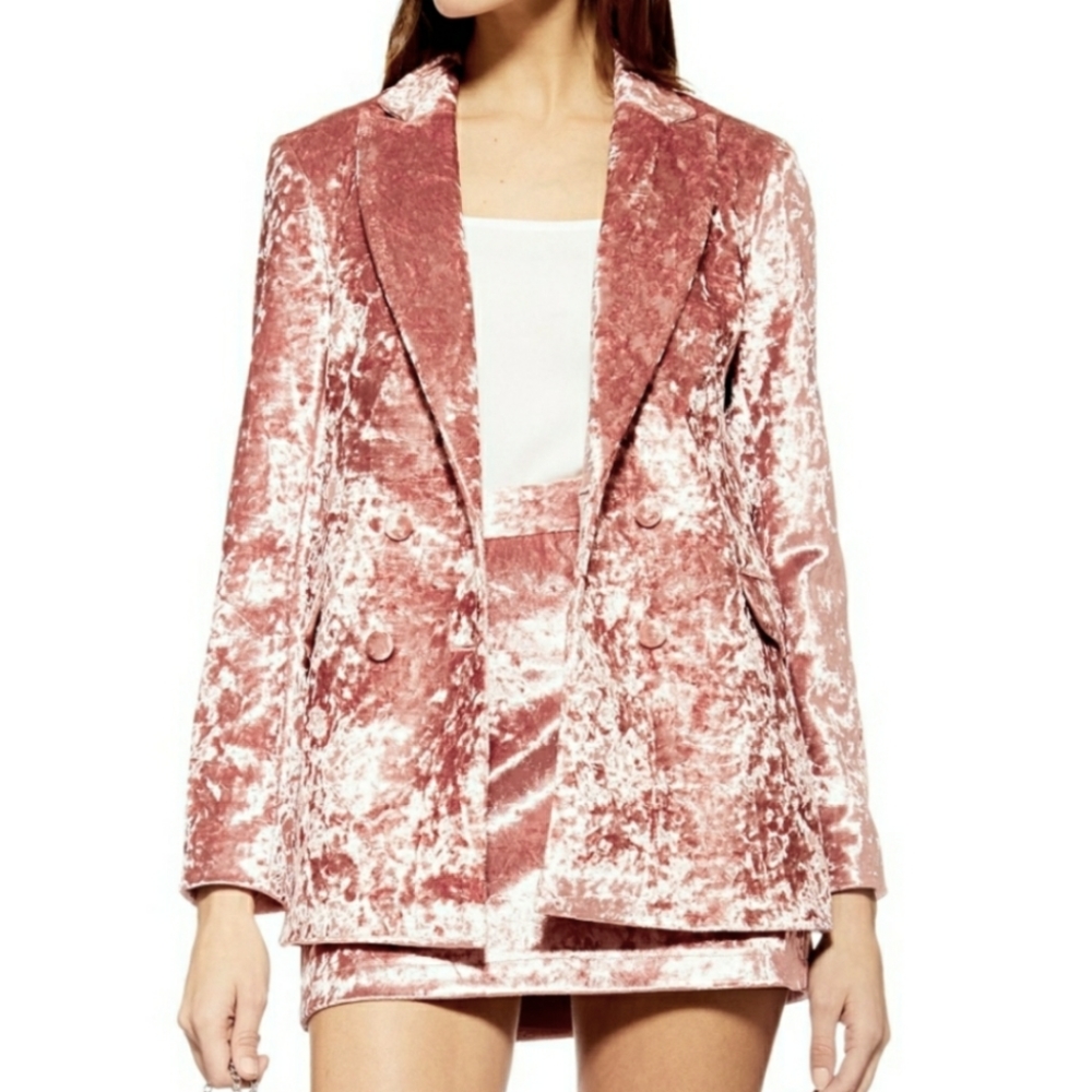 New without tag Topshop crushed velvet blazer size 6